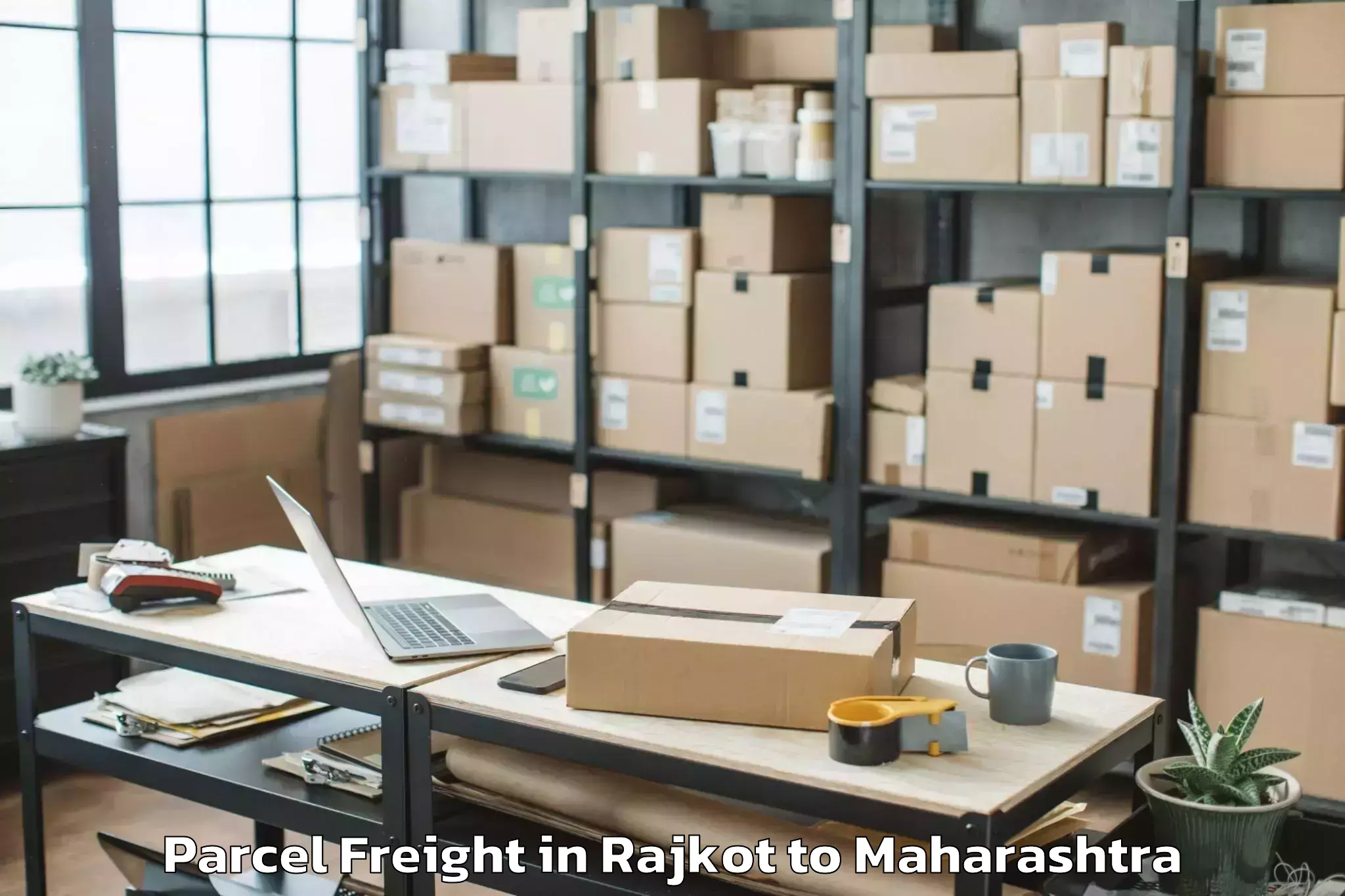 Book Your Rajkot to Mumbai University Parcel Freight Today